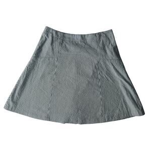 NWT Loft Woman's A line Blue White Stripe Skirt Size 6P